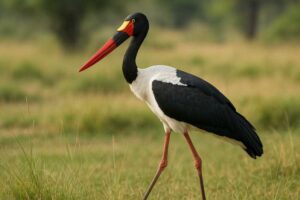 Image of a Saddle billed stork