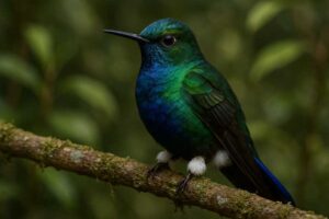 Image of a Sapphire-vented Puffleg in its natural habitat