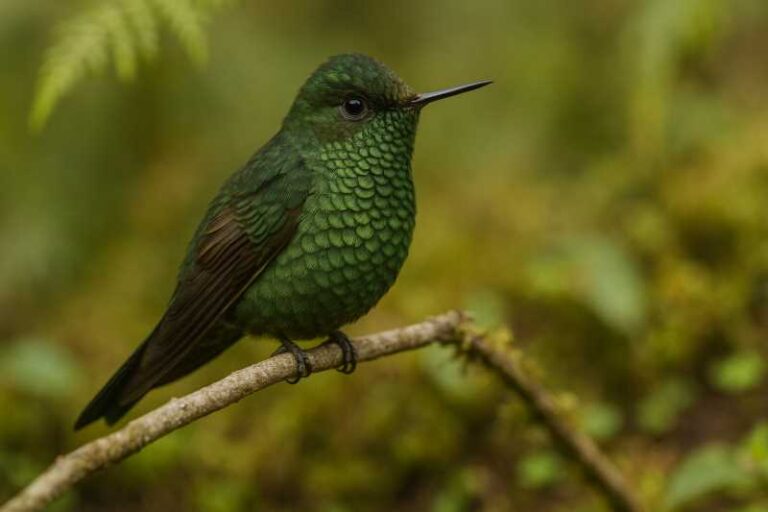 Image of a Scaled Metaltail in its natural habitat