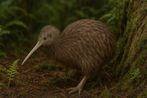 Image of a Southern brown kiwi