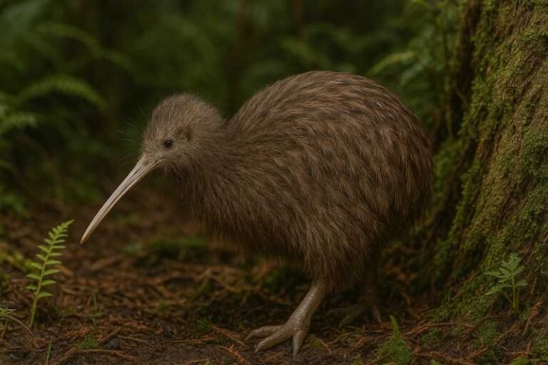 Image of a Southern brown kiwi