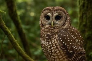 Image of a Spotted Owl in its natural habitat
