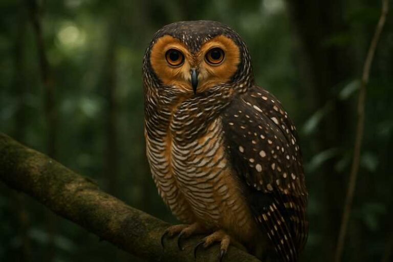 Image of a Spotted Wood Owl in its natural habitat