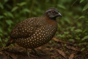Image of a Spotted Wood Quail in its natural habitat