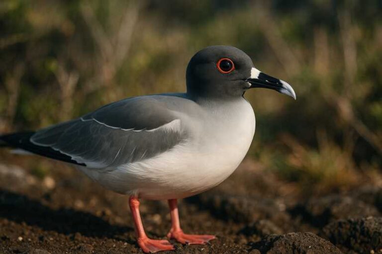 Image of a Swallow-tailed Gull in its natural habitat