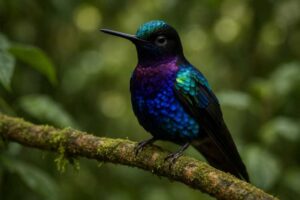 Image of a Velvet-purple Coronet in its natural habitat