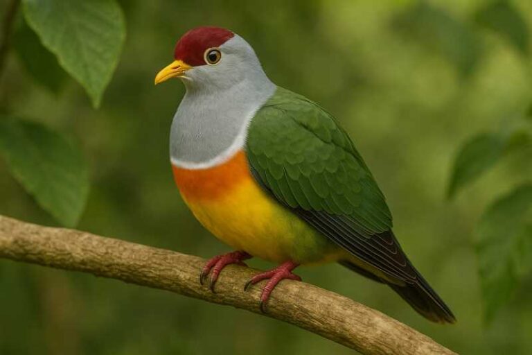 Image of a Wallace's Fruit Dove in its natural habitat