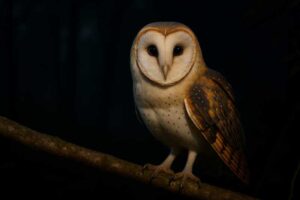 Image of a Western Barn Owl in its natural habitat