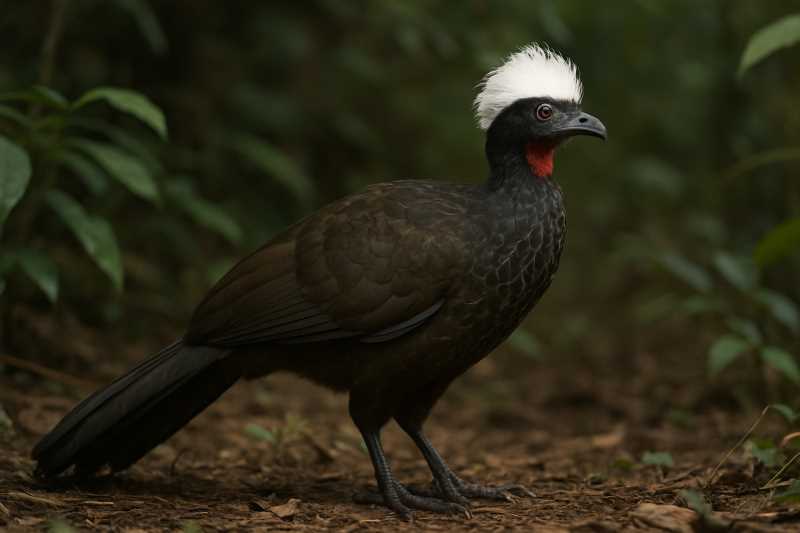 Image of a White-crested Guan in its natural habitat
