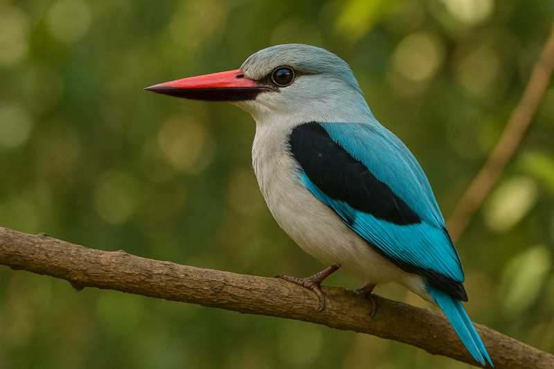 Image of a Woodland Kingfisher in its natural habitat