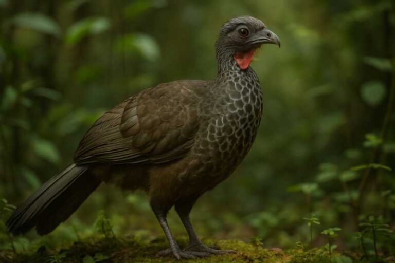 Image of a Band-tailed Guan in its natural habitat