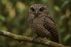 Image of a Barred Owlet-nightjar in its natural habitat