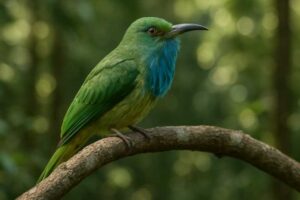 Image of a Blue-bearded Bee-eater in its natural habitat