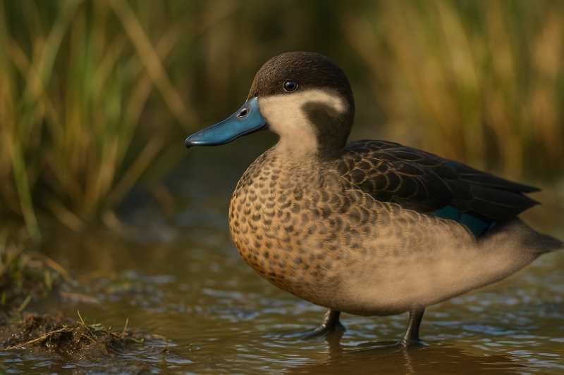 Image of a Blue-billed Teal in its natural habitat