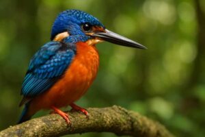 Image of a Blue-eared Kingfisher in its natural habitat