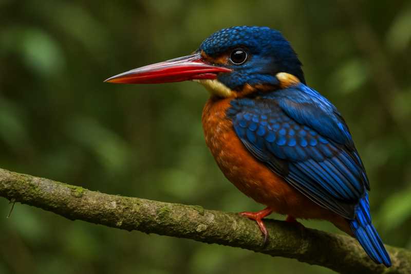 Image of a Blyth's Kingfisher in its natural habitat