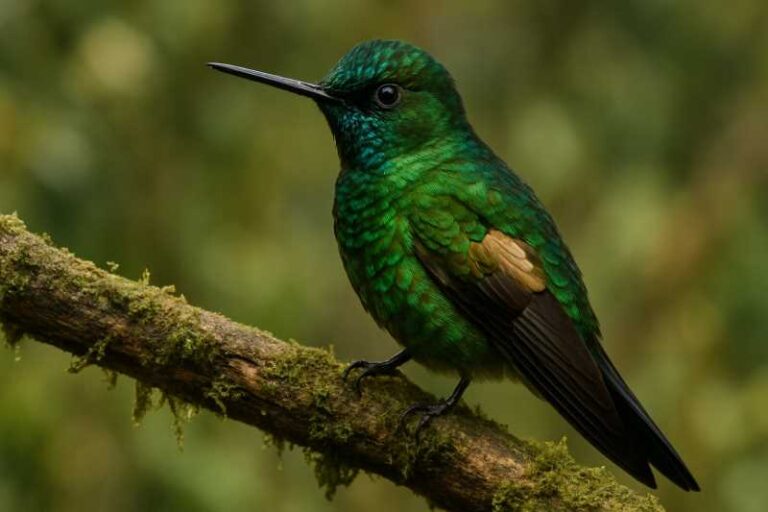 Image of a Buff-winged Starfrontlet in its natural habitat