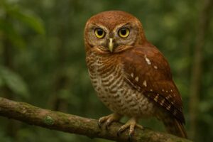 Image of a Chestnut-backed Owlet in its natural habitat