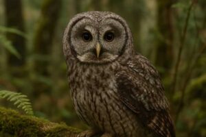 Image of a Cinereous Owl in its natural habitat