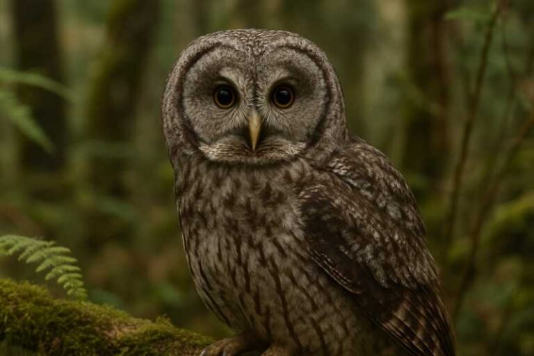 Image of a Cinereous Owl in its natural habitat