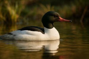 Image of a Common Merganser in its natural habitat