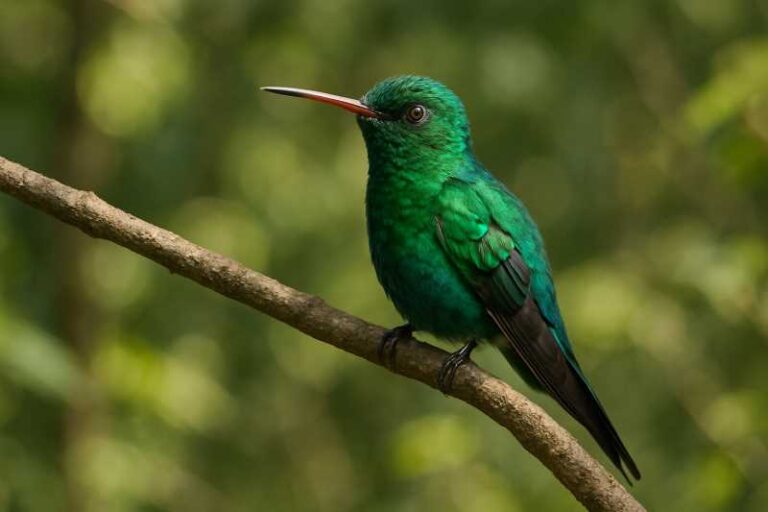 Image of a Cozumel Emerald in its natural habitat