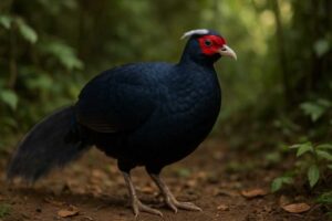 Image of a Edwards's Pheasant in its natural habitat