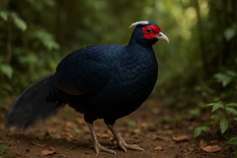 Image of a Edwards's Pheasant in its natural habitat