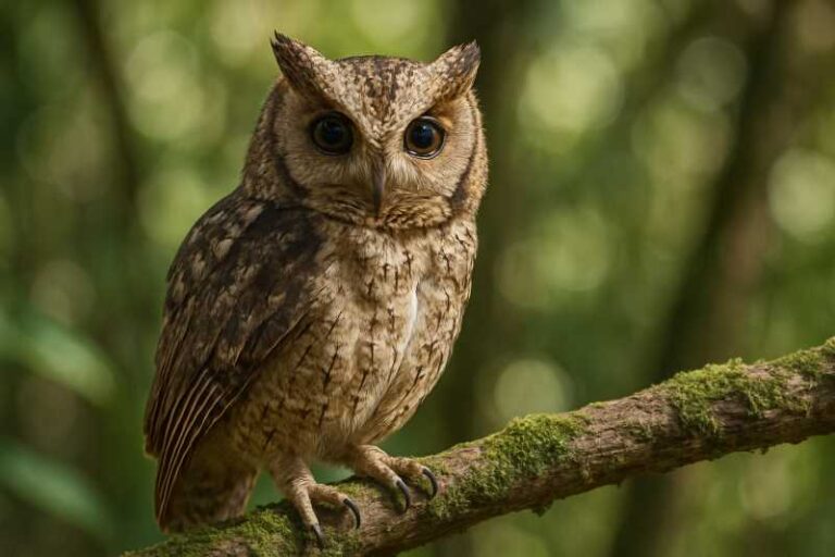 Image of a Everett's Scops Owl in its natural habitat