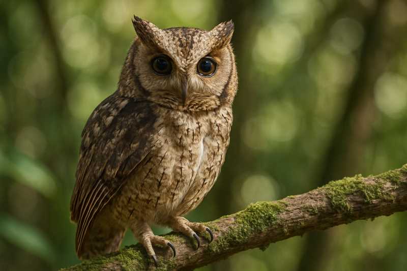 Image of a Everett's Scops Owl in its natural habitat