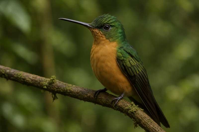 Image of a Fawn-breasted Brilliant in its natural habitat