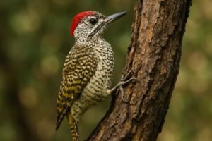 Image of a Fine-banded Woodpecker in its natural habitat