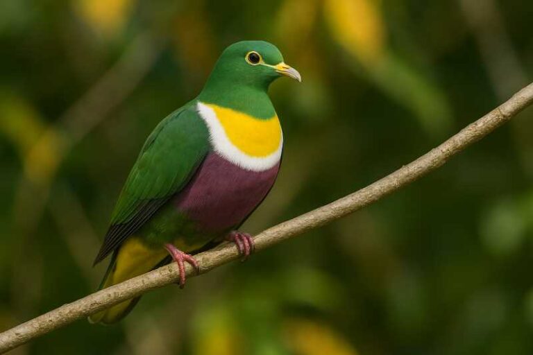 Image of a Geelvink Fruit Dove in its natural habitat