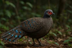 Image of a Germain's Peacock-Pheasant in its natural habitat