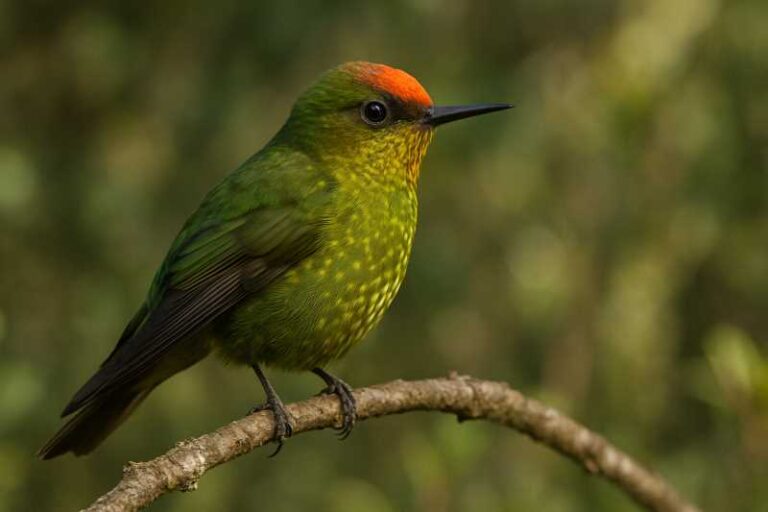 Image of a Green-backed Firecrown in its natural habitat