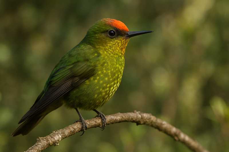 Image of a Green-backed Firecrown in its natural habitat