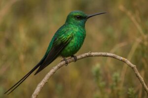Image of a Green-tailed Trainbearer in its natural habitat