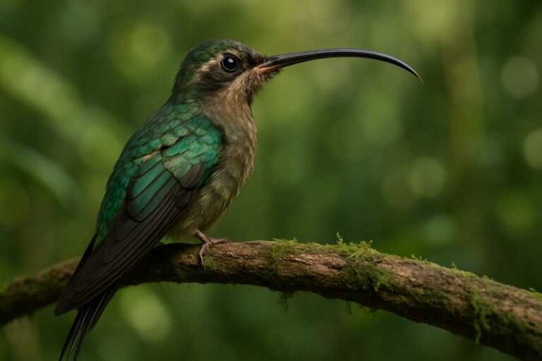 Image of a Green Hermit in its natural habitat