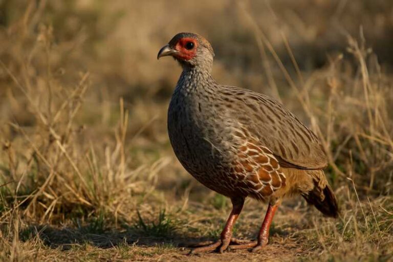 Image of a Grey-breasted Spurfowl in its natural habitat