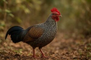 Image of a Grey Junglefowl in its natural habitat
