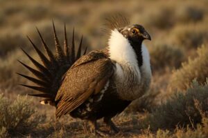 Image of a Gunnison Grouse in its natural habitat