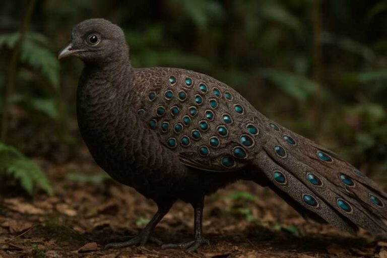 Image of a Hainan Peacock-Pheasant in its natural habitat