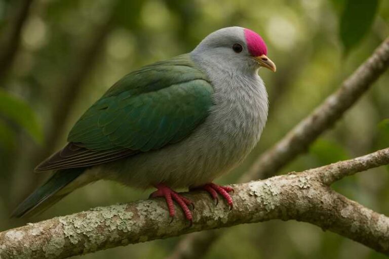 Image of a Henderson Fruit Dove in its natural habitat