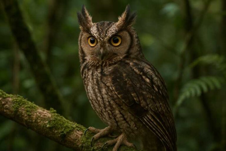 Image of a Long-tufted Screech Owl in its natural habitat