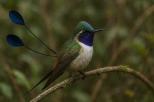 Image of a Marvelous Spatuletail in its natural habitat