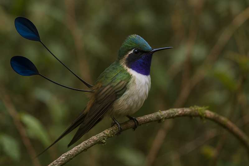 Image of a Marvelous Spatuletail in its natural habitat