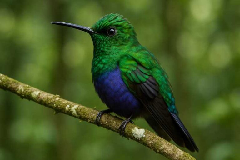 Image of a Mexican Woodnymph in its natural habitat