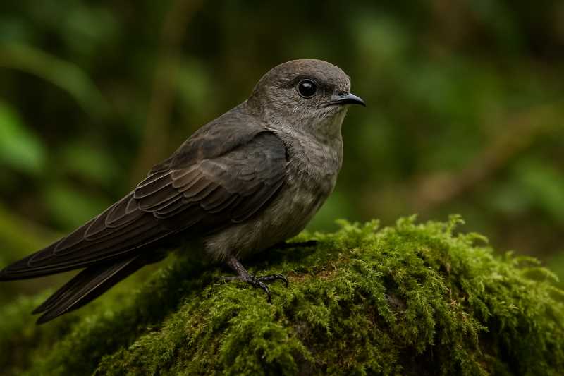 Image of a Mossy-nest Swiftlet in its natural habitat
