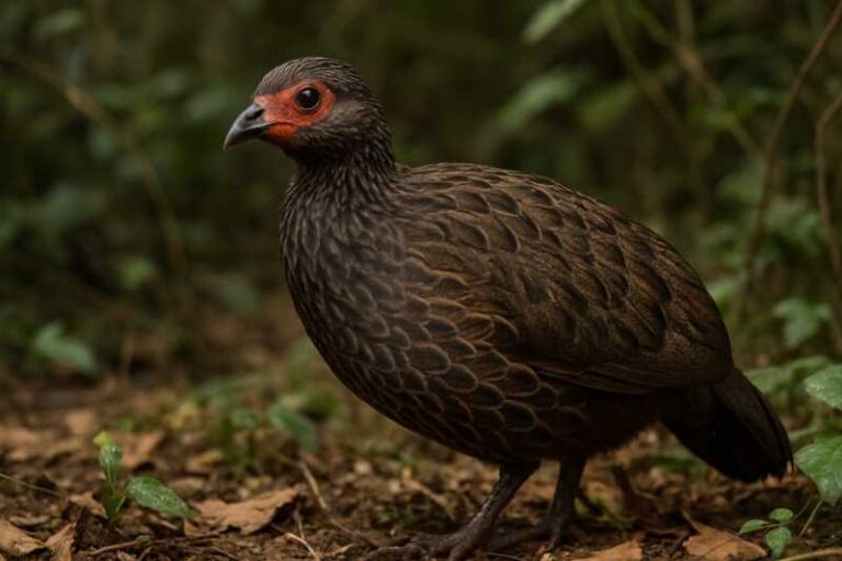 Image of a Mount Cameroon Spurfowl in its natural habitat