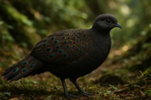 Image of a Mountain Peacock-Pheasant in its natural habitat